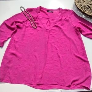 Silky fuchsia blouse